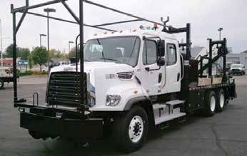 spec 60 section truck Crew Cab Chassis w/section Truck Body Package, Crane, Railgear Body - 181 L x 96 W - Streetside Vertical Compartment 68 H x 32 W x 28 D Pull Out Step under Vertical Compartment