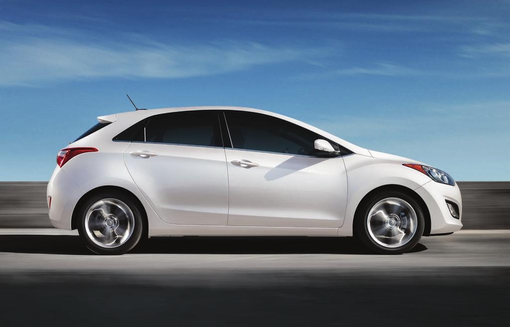 CONFIDENT BEAUTY The Elantra GT makes a bold impression with its unique European, sporty design.