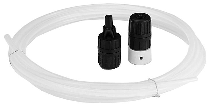 Accessories Installation kit Installation kit The installation kit includes: foot non-return valve with strainer and weight injection non-return valve, spring-loaded 6 m PE discharge tubing m PVC