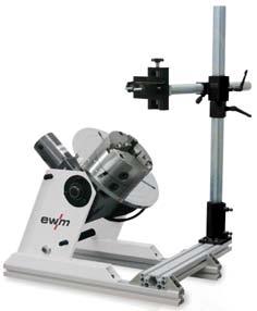 Typ S Typ S z Universal system comprising rotary tilting table and torch stand.