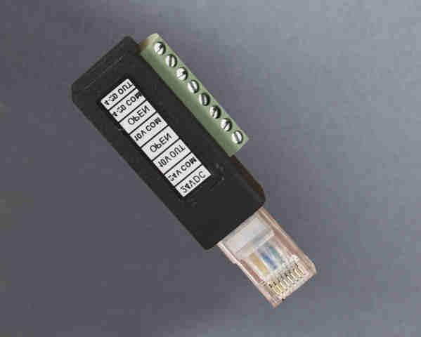 000 mbar, 0.1 to 200.0 Pa Pressure: Tested to 150 PSIG (10 kg/cm 2 ). Power & Analog Output Connector: RJ-45 Female. Power: 12 to 35 VDC, less than 100 ma.