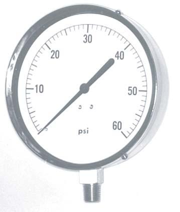 PRESSURE GAUGES CONTRACTOR S SERIES 4-1/2 DIAL SIZE - DRY The contractor s gauge is modestly priced and is the most popularly accepted standard in the commercial HVAC and building trades.