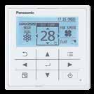 Panasonic Premium Inverter Ducted Air Conditioning OPTIONAL CONTROLLER Variety of options, easy to use CZ-RTC4 Wired Remote Controller The wall control with its large LCD display gives you full
