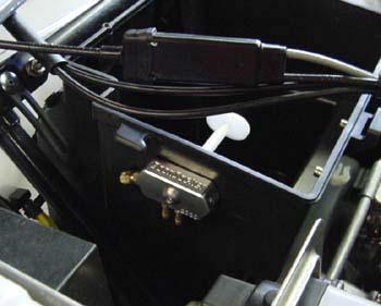 If the shelf is left in the airbox, the manifold should be located above the shelf. One of the best location is to install the solenoid and manifold inside the toolbox as shown.