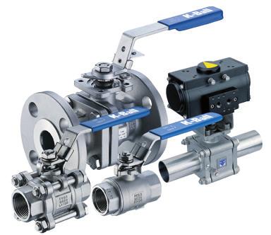 A comprehensive range of ball valves to suit a wide variety of industrial applications FEAURES he range includes one, two and three piece ball valve designs with screwed, weld or flanged end