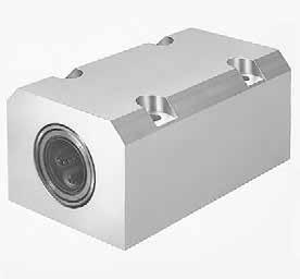 TANDEM ALUMINIUM LINEAR HOUSINGS These units are manufactured from aluminium alloy and incorporate two ball bushings in line.
