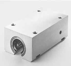 OPEN TANDEM ALUMINIUM LINEAR HOUSINGS Two open type ball bushings are incorporated into these precision aluminium alloy housings.