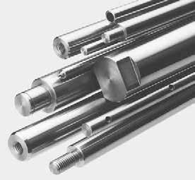 LINEAR BEARING SHAFTS These precision steel shafts are manufactured from high grade steel which is induction hardened and centreless ground to ISO