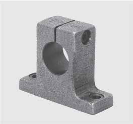 CAST IRON / ALUMINIUM SHAFT END SUPPORTS These shaft end support blocks are for clamping and fixing down shaft ends.
