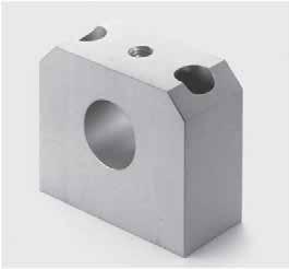 ALUMINIUM SHAFT END SUPPORTS The WB57 shaft end support blocks are made in aluminium and complement the TE85- and AE35- linear set ranges.