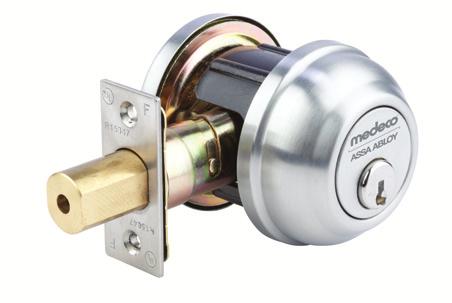 Deadbolts 137 14 Series Deadbolts The Medeco 14 Series is a Grade 2 commercial deadbolt that provides an outstanding combination of cylinder options, performance and value.