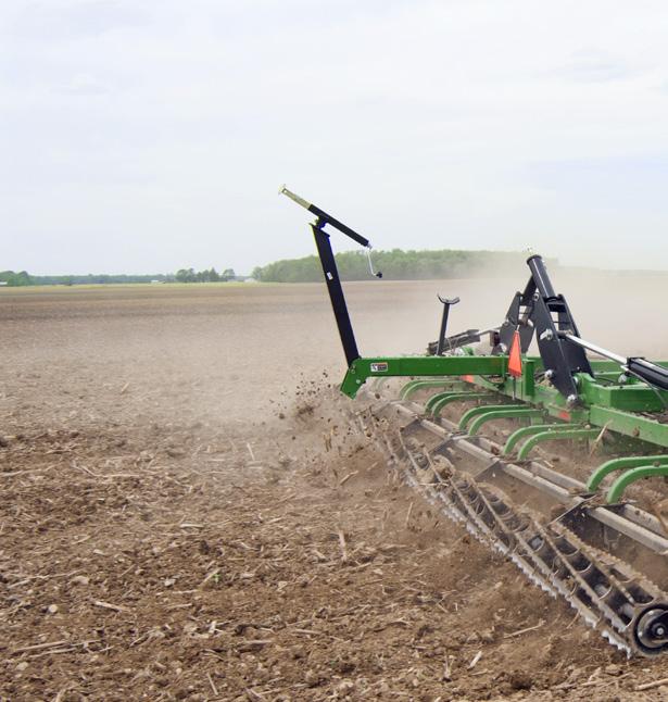 Hitch Options Rolling Harrow soil conditioner tongue length is important for proper
