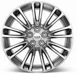19" ULTRABRIGHT MACHINED ALUMINIUM MULTI-SPOKE WITH PEARL NICKEL POCKETS Standard on CT6 Luxury and Premium Luxury AWD models. Available on Luxury RWD models.