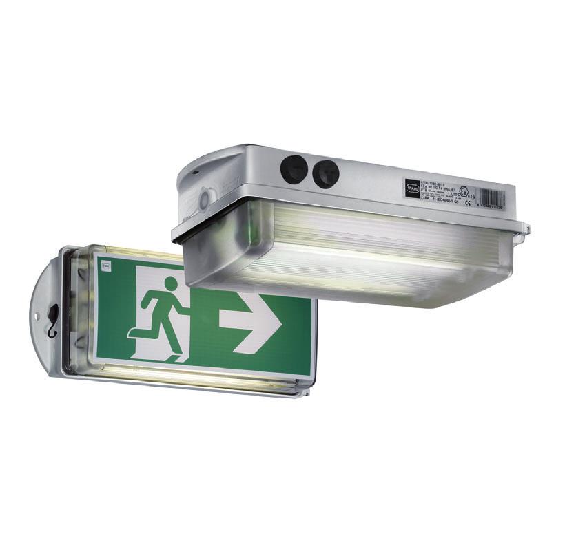 > Operating modes non-maintained operation non-maintained operation with switchable emergency light blocking > With continous operating test > For fluorescent lamps 8 W, d 16 mm, for two-pin holder