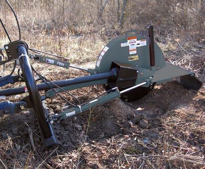 SmoothCut TM 3-pt. Stump Grinder PTO Driven SitePro s SG-26A PTO driven stump grinder is the ideal 3-pt attachment for any property owner.