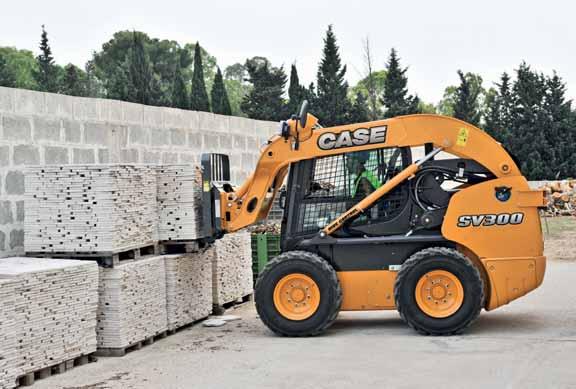 SKID STEER LOADERS SR130 I SR150 I SR175 I SV185 I SR200 I SR220 I SV250 I SR250 I SV300 Case power stance delivers maximum stability Our Power Stance chassis rides