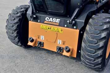 Best-in-class breakout forces The cylinder geometry optimises the skid steer loader s push and pull power, while the bucket support baring directly on the chassis of