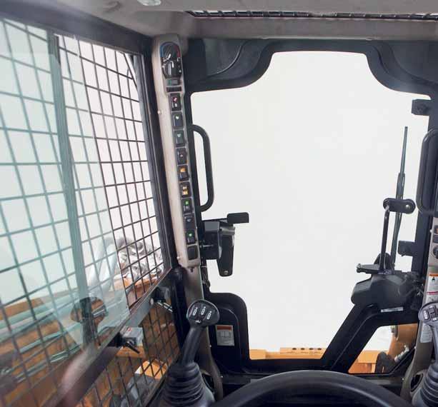 SKID STEER LOADERS SR130 I SR150 I SR175 I SV185 I SR200 I SR220 I SV250 I SR250 I SV300 360-degree visibility The 89 cm wide cab together with larger windows and a new ultra-narrow wire side-screen