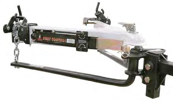 Weight Distribution Towing Weight distribution hitches evenly distribute weight over the entire length of tow vehicle and trailer, resulting in a more level ride with more control and stability,