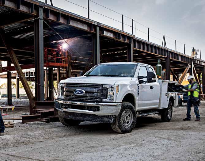 3,900 lbs. max. towing capacity 3 40,000 lbs. max. Gross Combined Weight Rating (GCWR) 3 208 SUPER DUTY CHASSIS CAB Upfitter dreams begin back here.