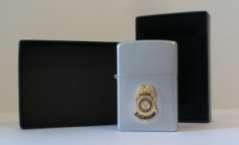 Lighter (Zippo): Seal or Badge Zippo Brand Lighter with Badge or Seal (Badge and