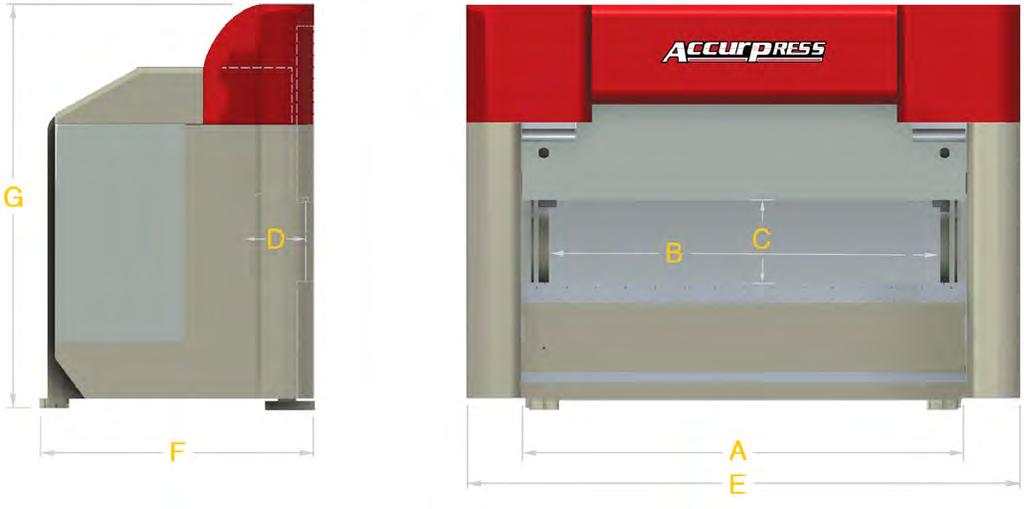 ACCELL H SPECIFICATIONS A B C D E F G DISTANCE LENGTH RAM RAM OVERALL DIMENSIONS APPROX. SPEEDS APPROX.