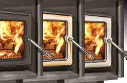 With its 55,000 BTU/hr performance and compact firebox, this stove is easy to light, providing quick heat.