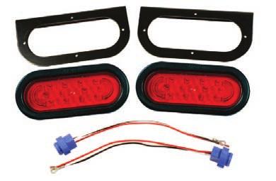 11A (per lamp) Bracket: 43262-5 SuperNova LED Oval Trailer Stop/Tail/Turn Submersible Lighting Kit Kit includes two each of: LED lamps (54132), brackets (43362), grommets (92420) and 3-wire, 11