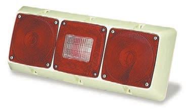 clearance light, back-up light and reflector Corrosion-resistant, shock-absorbing construction