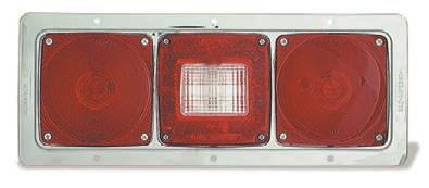 RV, Marine and Utility Trailer Lighting 87 Versalite Triple-Pod Recessed-Mount Lamp Six functions: stop, tail,