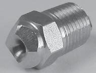 Wide angle square spray full cone nozzles SWSQ Series SPRAY CHARACTERISTICS: Full cone wide angle spray pattern, with uniform distribution through the approximately square cone.