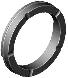 Page 14 of 24 Item: 8 Part Name: Wear Ring, Front Rotating A. Replaceable, CF-PTFE or Sintered SiC B. Located on the impeller front shroud.