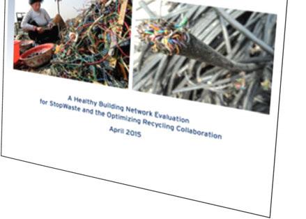 Feedstock Evaluation #1: PVC Released in April Found that cable scrap is used as filler