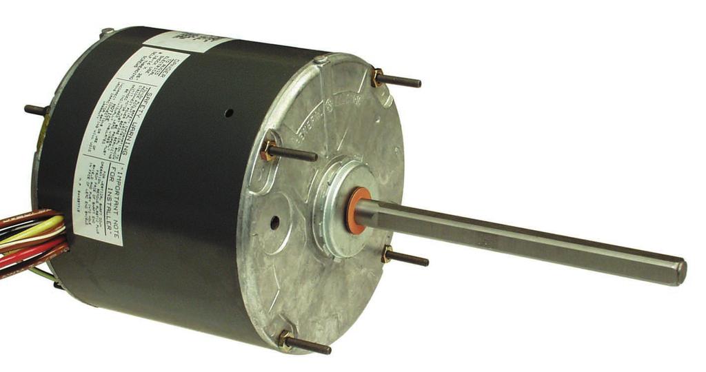 CONDENSER FAN MOTORS - ALL ANGLE (60 HERTZ) TOTALLY ENCLOSED FOR SHAFT DOWN APPLICATIONS SLINGER PROTECTS BEARING WHEN MOTOR IS MOUNTED IN SHAFT UP OR HORIZONTAL POSITION (REMOVE SLINGER WHEN MOTOR