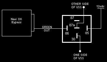 Pin 87 Contact Normally Open Application specific Common Applications: 1. VSS Bypass: Allows signal to pass only when the output is off. VSS wire must be cut and wired through relay.