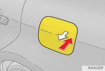 Fuel Tank Cap Before refueling the vehicle Turn the engine switch off and ensure that all the doors and windows are
