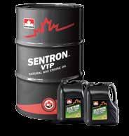 PERFORMANCE BENEFITS SENTRON Stationary Gas Engine Oils are premium performance, long-life engine oils for stationary gas engines and compressors in a wide variety of applications.