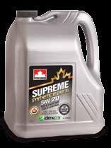 PASSENGER CAR MOTOR OILS OTHER PRODUCTS PRODUCT APPLICATION AND PERFORMANCE SUPREME Synthetic 5W-40 Premium advanced motor oil designed to lubricate the engines of today s gasoline and ethanol (up to
