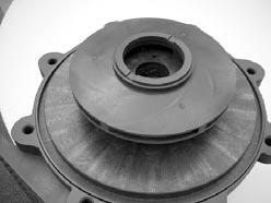 It is normal for the impeller/inner drive to pop up a slight amount due to magnetic forces. See figures 29 and 30. 5. Install the impeller housing (item 2).
