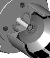 Carefully lower the pump onto the drive magnet assembly by tipping discharge forward to 90 and dropping straight down.
