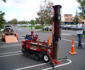 This type of percussive drilling is generally used for soft to medium ground conditions.