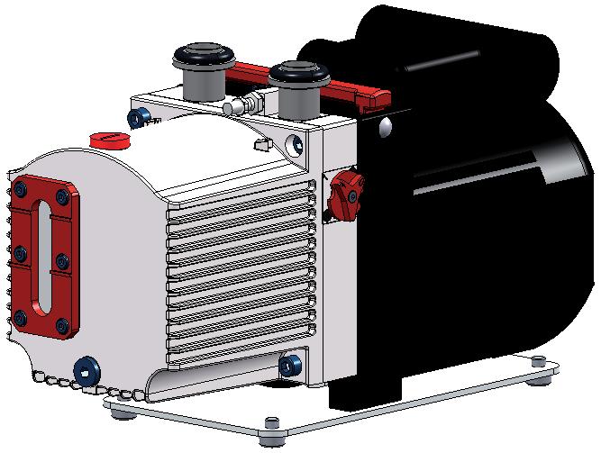 Installation 4.2 Function Vacuum pumps of the DUO series are oil-sealed, two-stage rotary vane vacuum pumps.
