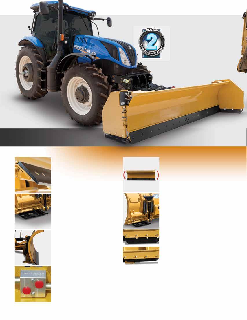 2 Year Commercial Warranty Designed for harsh conditions, HLA Snow backs its 4000 series blades with a 2 Year Commercial Warranty. New Holland T6.