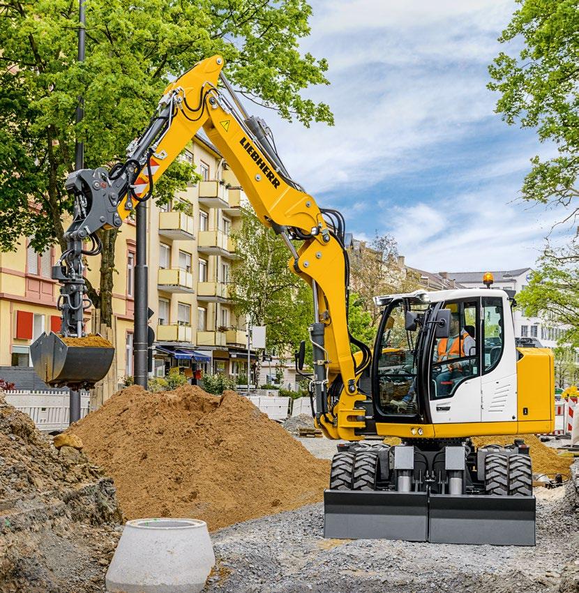 Wheeled Excavator A 91 Copact litronic` Operating Weight: