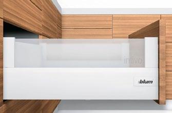 70 Standard high-fronted drawer with metal BOXCAP Minimum height allowance: 224 mm 30 kg S$ 92.