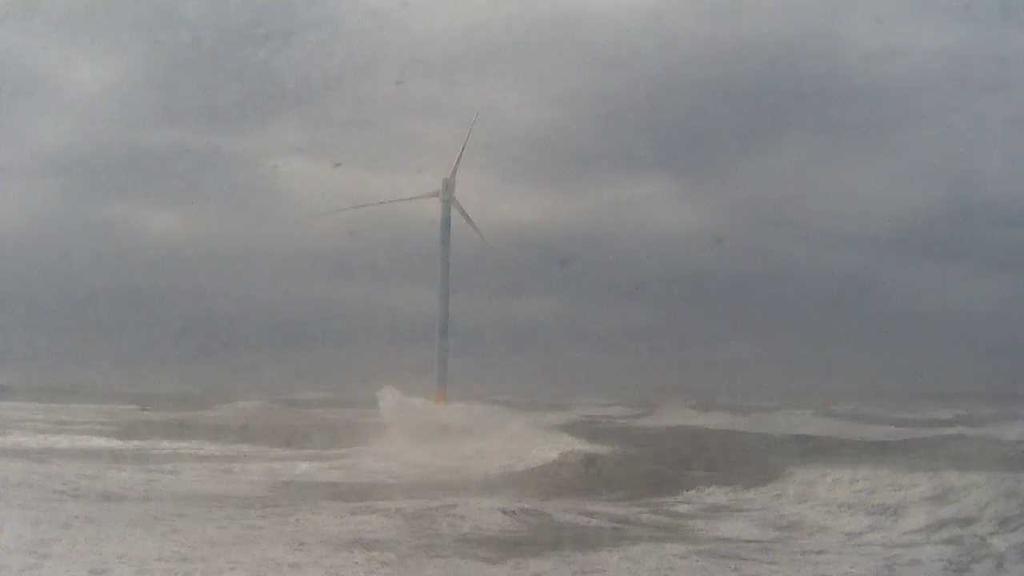 Wind Power Generation on the ocean 100m