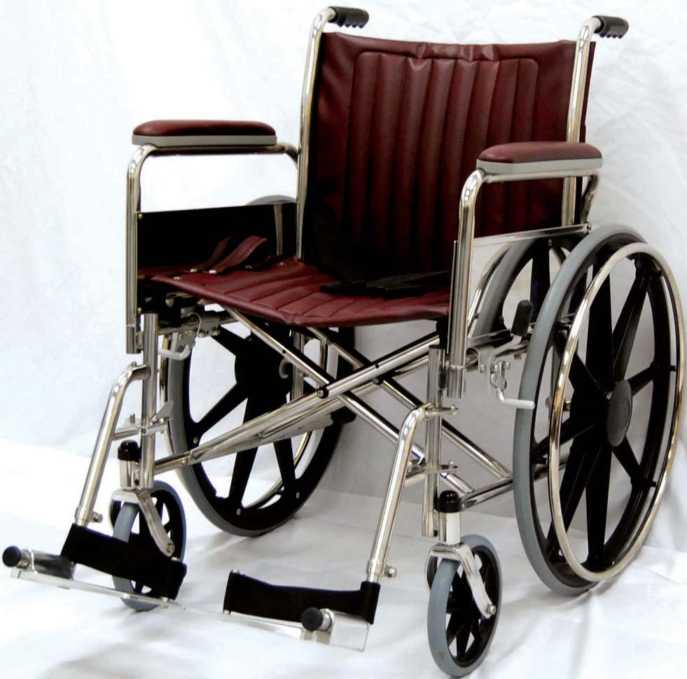 Wheelchairs MRI Transport 20 Wide Overall Width: 28 Wheelchair, With Full Length Arms Removable Full Length Padded Arms