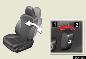 Topic 2 Before Driving Seats (Power) Adjusting seat position Adjusting seatback angle Adjusting the seat cushion Adjusting