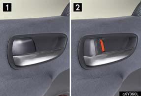 Topic 6 Opening and Closing Door Locks Locking the vehicle from inside 1 2