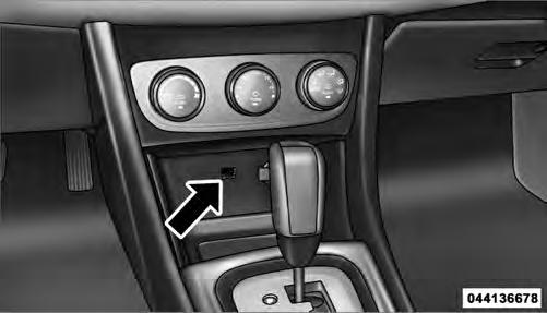 260 UNDERSTANDING YOUR INSTRUMENT PANEL NOTE: If the radio has a USB port, refer to the appropriate Uconnect Multimedia radio User s Manual for ipod or external USB device support capability.